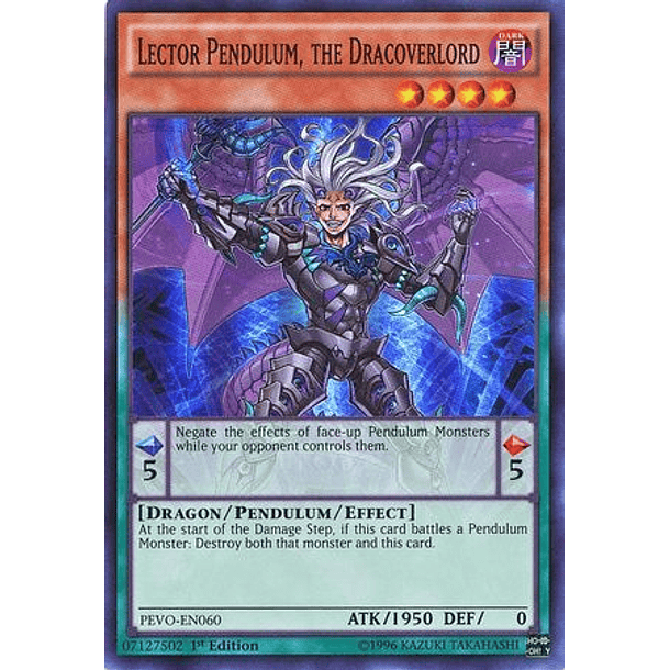 Lector Pendulum, the Dracoverlord - PEVO-EN060 - Super Rare 