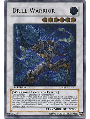Drill Warrior - ABPF-EN041 - Ultimate Rare -  1st Edition