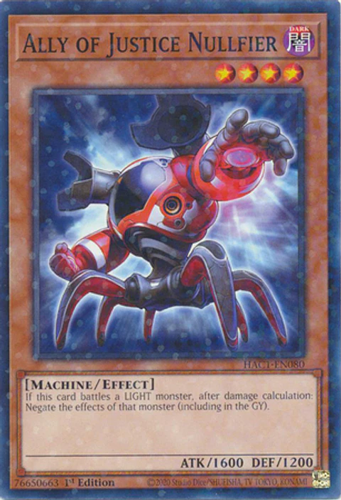 Ally of Justice Nullfier - HAC1-EN080 - Duel Terminal Common Parallel 