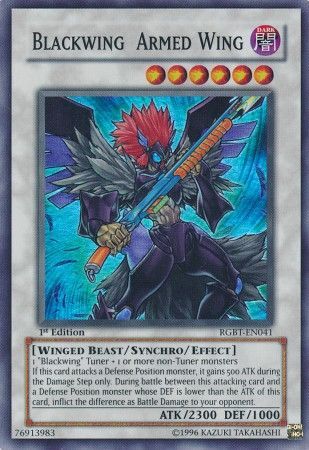 Blackwing Armed Wing - RGBT-EN041 - Super Rare 1