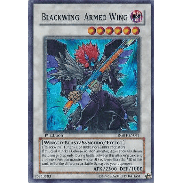 Blackwing Armed Wing - RGBT-EN041 - Super Rare