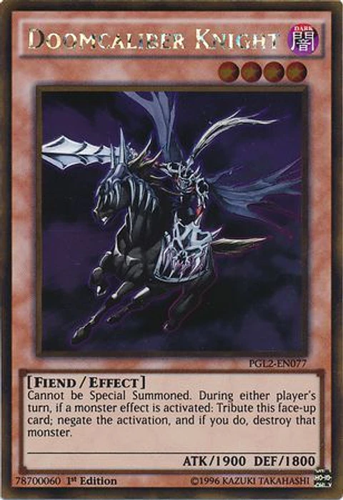 Doomcaliber Knight - PGL2-EN077 - Gold Rare 