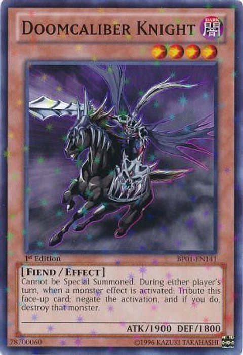 Doomcaliber Knight - BP01-EN141 - Starfoil Rare