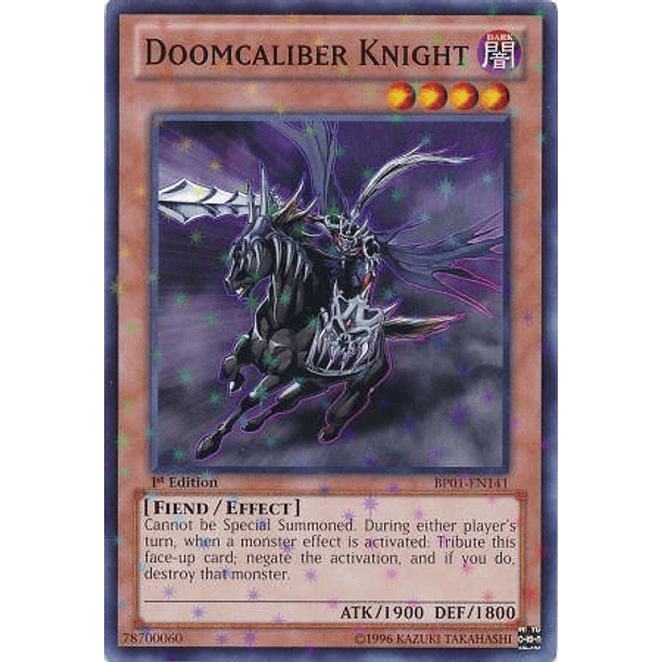 Doomcaliber Knight - BP01-EN141 - Starfoil Rare