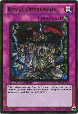 Royal Oppression - GLD4-EN047 - Gold Rare 1