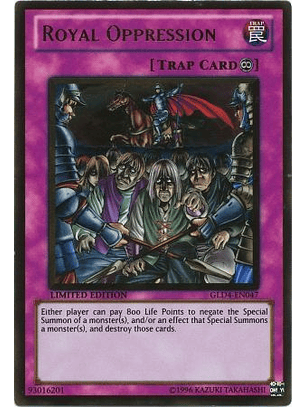 Royal Oppression - GLD4-EN047 - Gold Rare