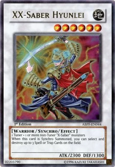 XX-Saber Hyunlei - ABPF-EN044 - Ultra Rare 1st Edition
