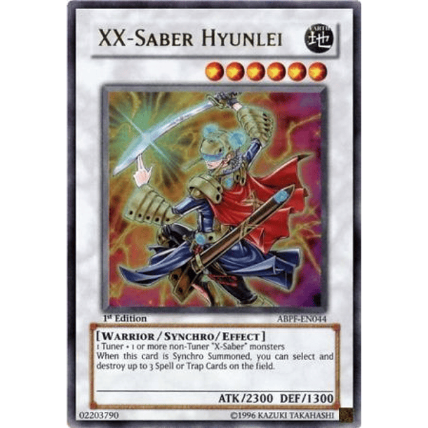 XX-Saber Hyunlei - ABPF-EN044 - Ultra Rare 1st Edition