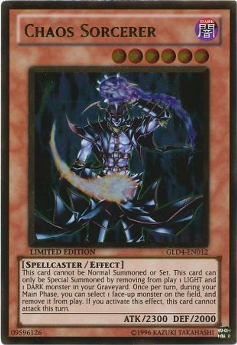 Chaos Sorcerer - GLD4-EN012 - Gold Rare