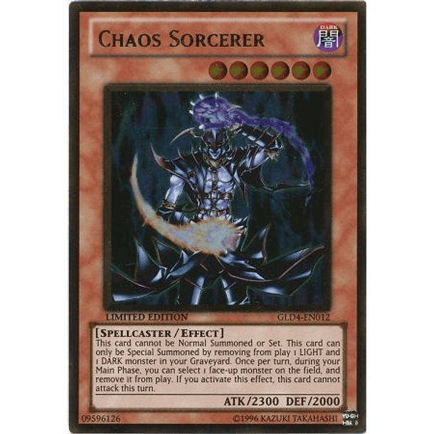 Chaos Sorcerer - GLD4-EN012 - Gold Rare