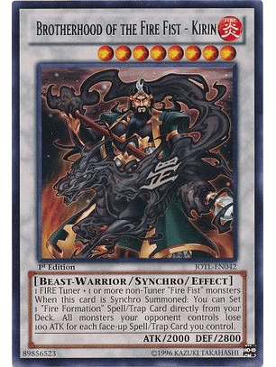 Brotherhood of the Fire Fist - Kirin - JOTL-EN042 - Rare
