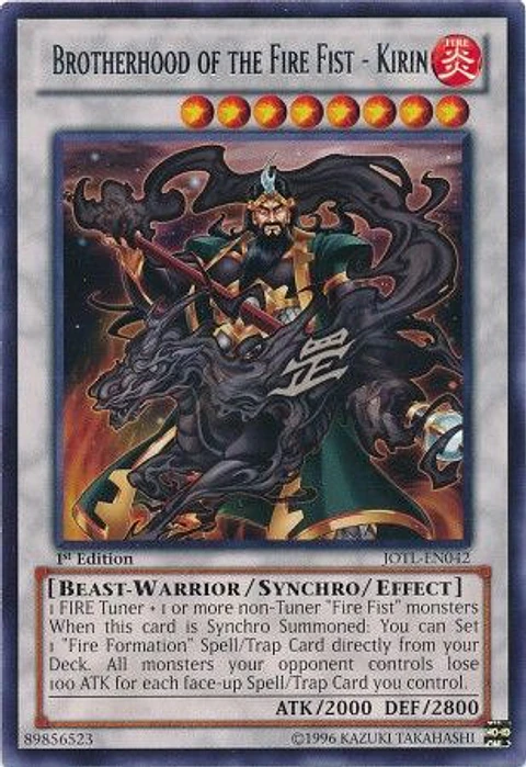 Brotherhood of the Fire Fist - Kirin - JOTL-EN042 - Rare