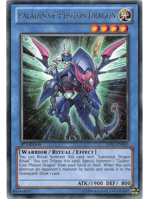 Paladin of Photon Dragon - LVAL-EN045 - Rare