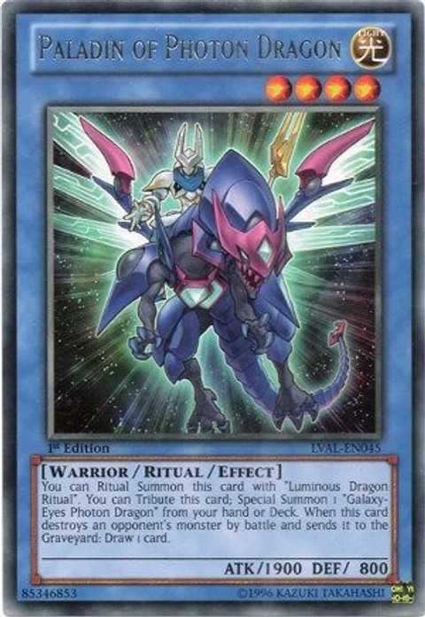 Paladin of Photon Dragon - LVAL-EN045 - Rare
