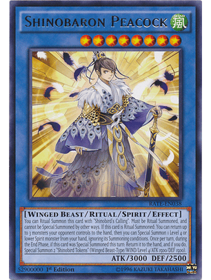 Shinobaron Peacock - RATE-EN038 - Rare 