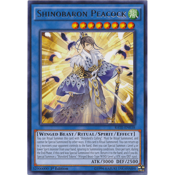 Shinobaron Peacock - RATE-EN038 - Rare 