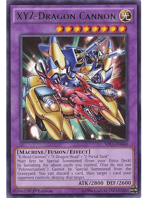 XYZ-Dragon Cannon - MIL1-EN040 - Rare
