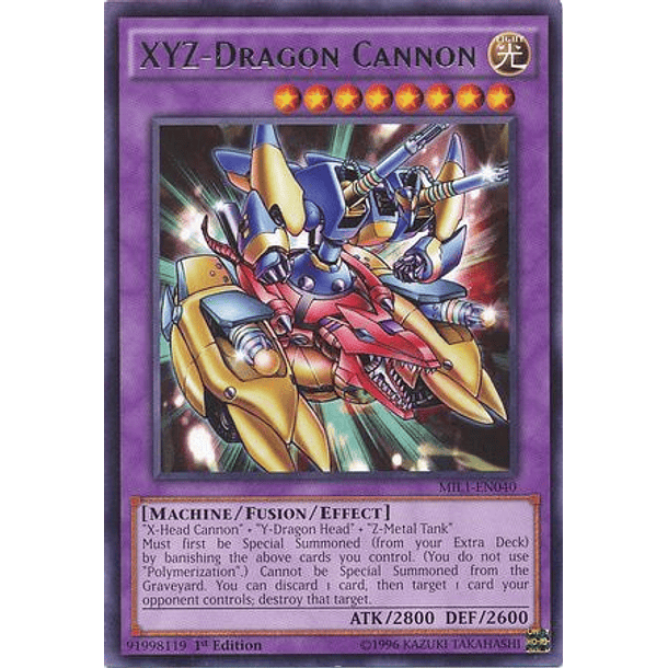XYZ-Dragon Cannon - MIL1-EN040 - Rare