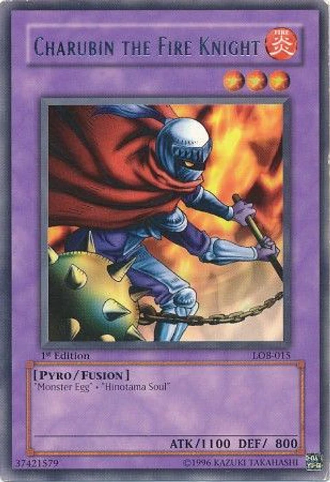 Charubin the Fire Knight - LOB-015 - Rare (español)