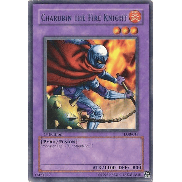Charubin the Fire Knight - LOB-015 - Rare (español)