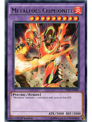 Metalfoes Crimsonite - TDIL-EN045 - Rare