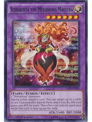 Schuberta the Melodious Maestra - CROS-EN039 - Rare