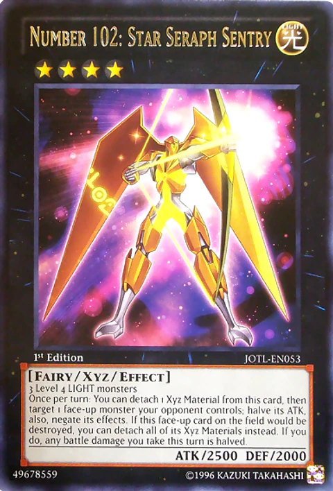 Number 102: Star Seraph Sentry - JOTL-EN053 - Rare