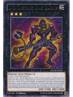 D/D/D Stone King Darius - MACR-EN045 - Rare