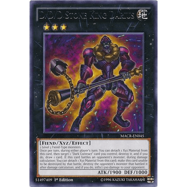 D/D/D Stone King Darius - MACR-EN045 - Rare