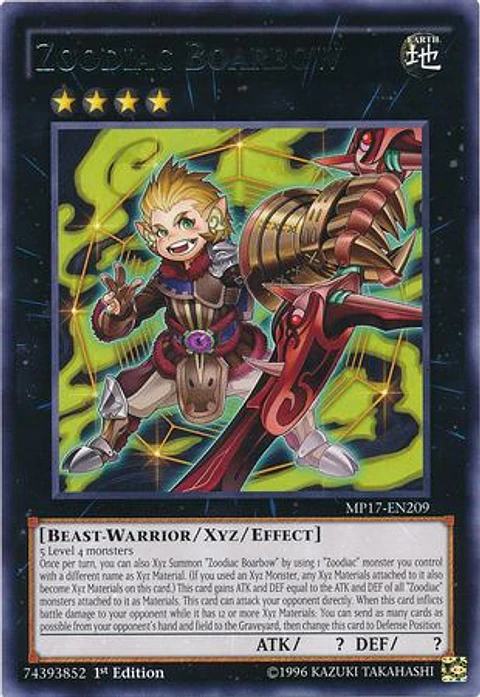 Zoodiac Boarbow - MP17-EN209 - Rare 