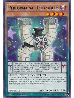Performapal U Go Golem - MACR-EN004 - Rare