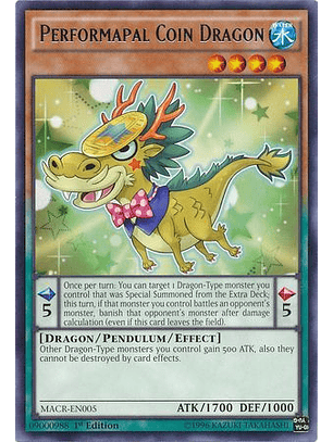 Performapal Coin Dragon - MACR-EN005 - Rare