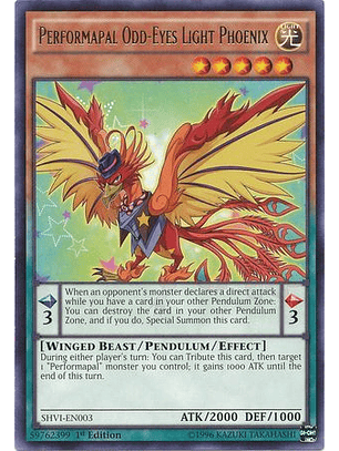 Performapal Odd-Eyes Light Phoenix - SHVI-EN003 - Rare