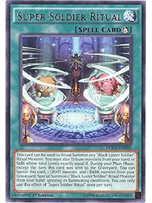 Super Soldier Ritual - DOCS-EN056 - Rare