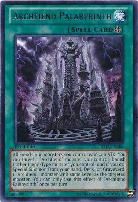 Archfiend Palabyrinth - JOTL-EN066 - Rare