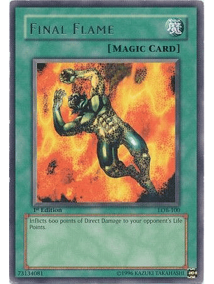 Final Flame - LOB-100 - Rare (español)