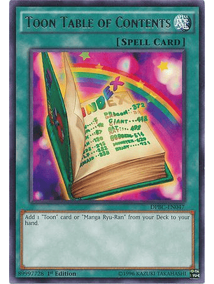 Toon Table of Contents - DPBC-EN047 - Rare 