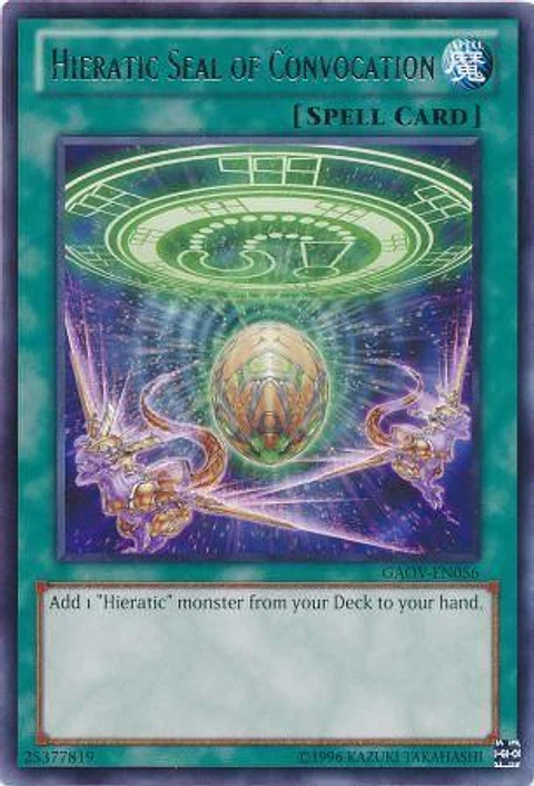 Hieratic Seal of Convocation - GAOV-EN056 - Rare