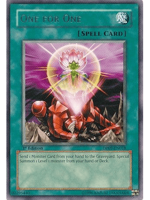 One For One - DP09-EN018 - Rare (jugada)