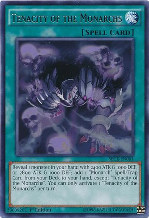 Tenacity of the Monarchs - SECE-EN061 - Rare