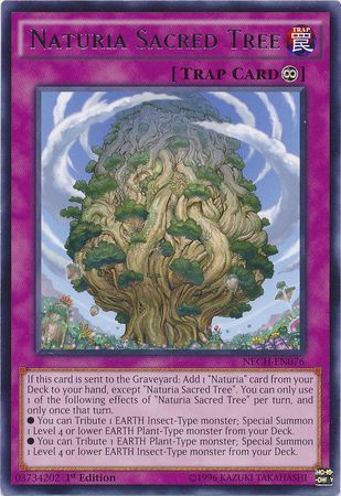 Naturia Sacred Tree - NECH-EN076 - Rare 1
