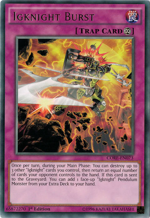 Igknight Burst - CORE-EN073 - Rare 
