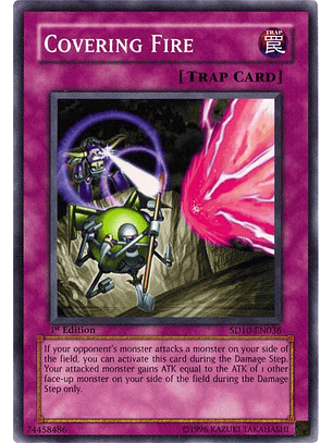 Covering Fire - DR3-EN120 - Rare