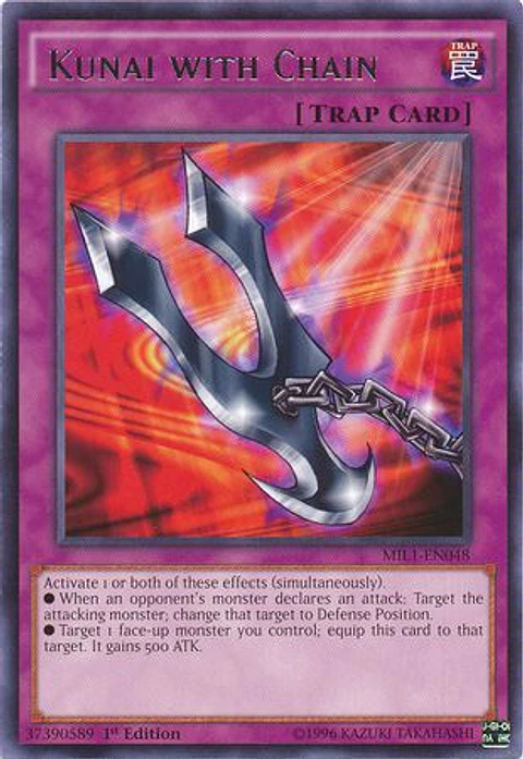 Kunai with Chain - MIL1-EN048 - Rare 