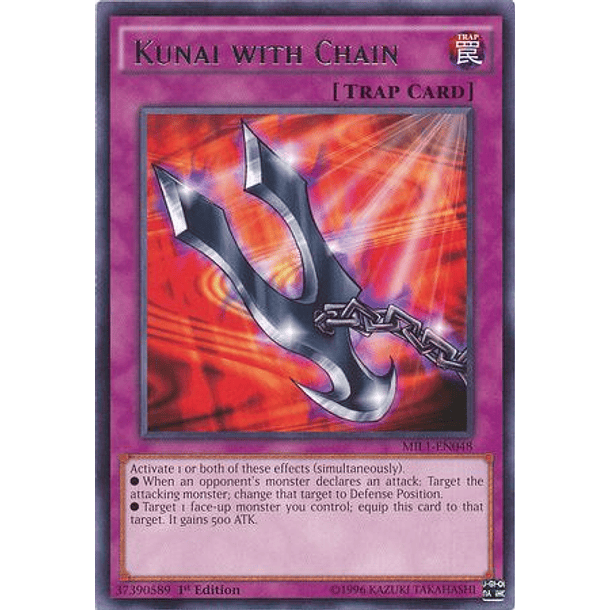 Kunai with Chain - MIL1-EN048 - Rare 