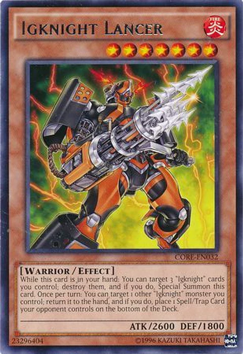 Igknight Lancer - CORE-EN032 - Rare