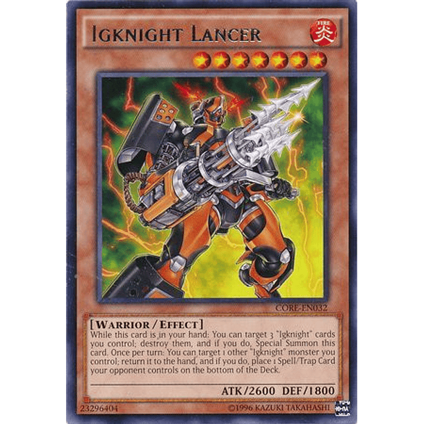 Igknight Lancer - CORE-EN032 - Rare