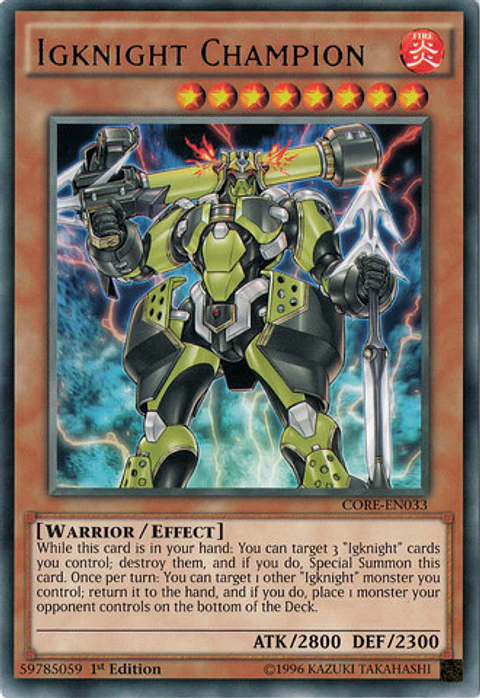 Igknight Champion - CORE-EN033 - Rare 