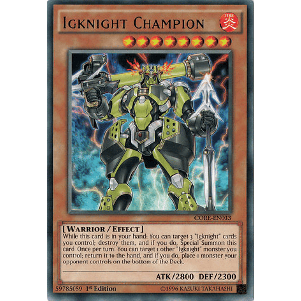 Igknight Champion - CORE-EN033 - Rare 