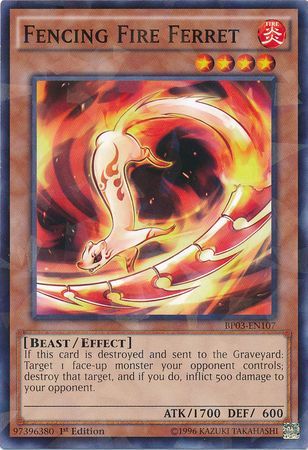 Fencing Fire Ferret - BP03-EN107 - Rare 1